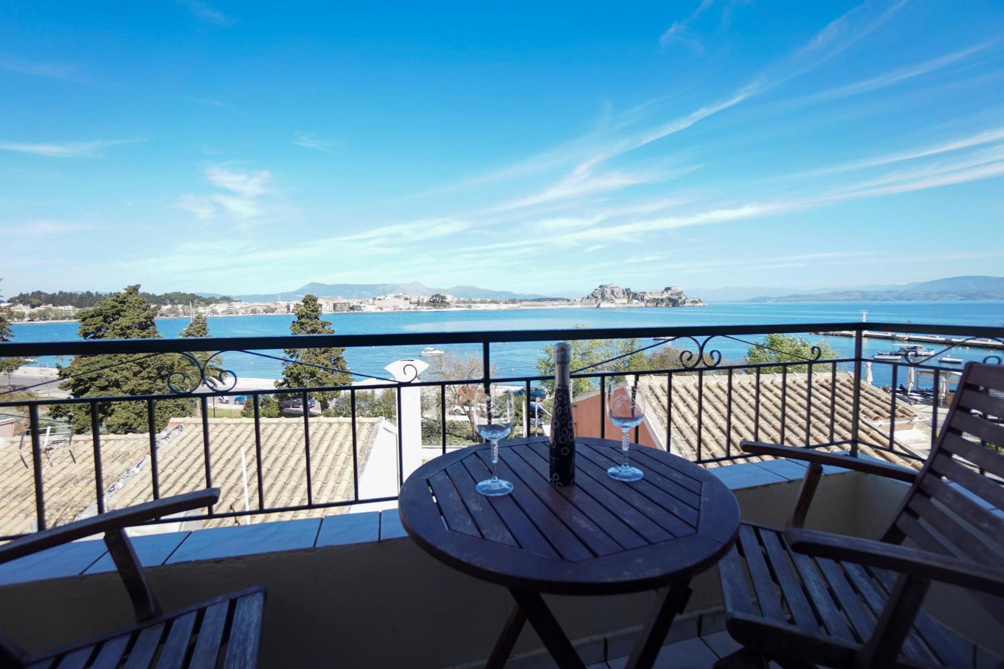 Anemomilos Sea View Penthouse Korfu Dış mekan fotoğraf