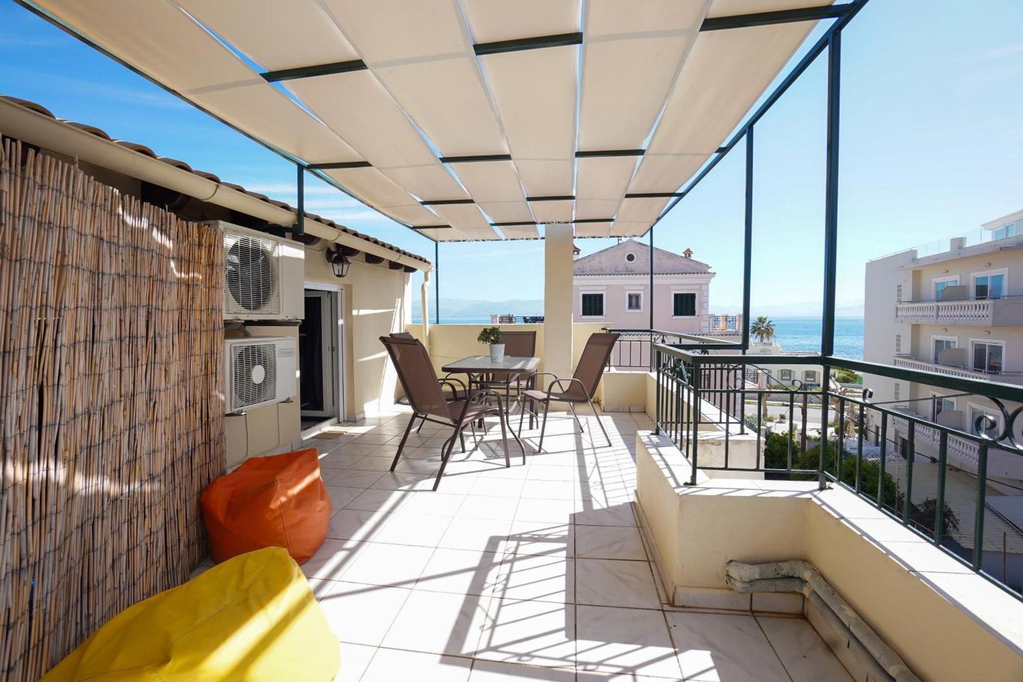 Anemomilos Sea View Penthouse Korfu Dış mekan fotoğraf